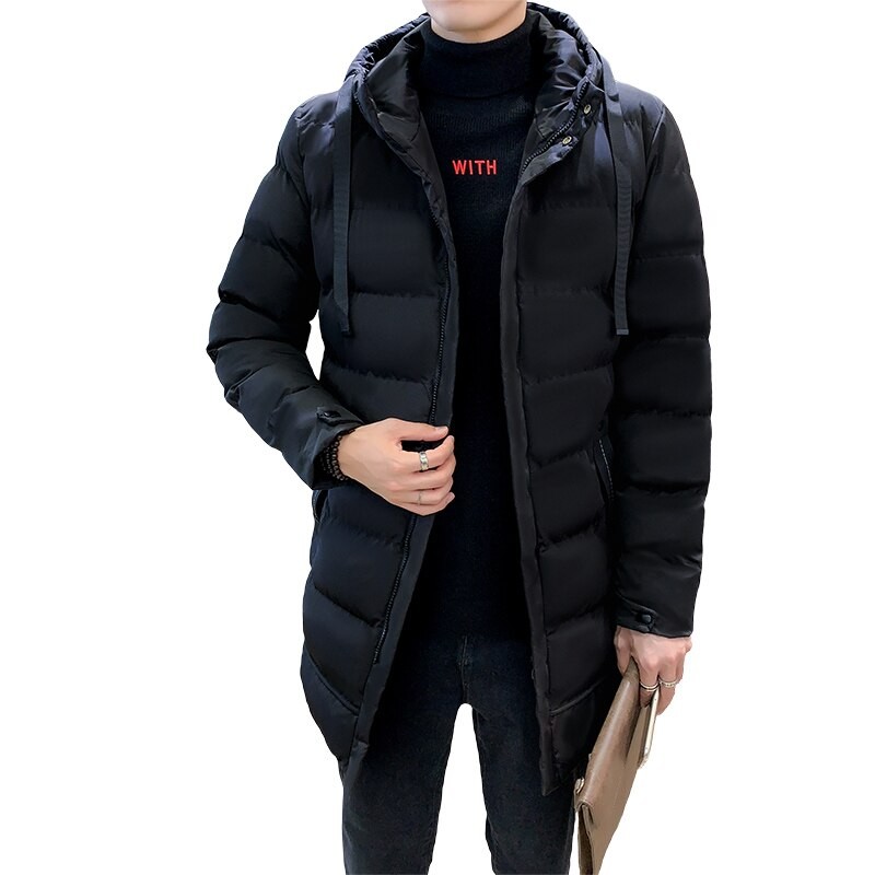 2023 New Men Winter Parka Long Warm Thicken Jackets Trench Outwear Windproof Coats Hooded Male Brand Clothing Plus Size M-7XL