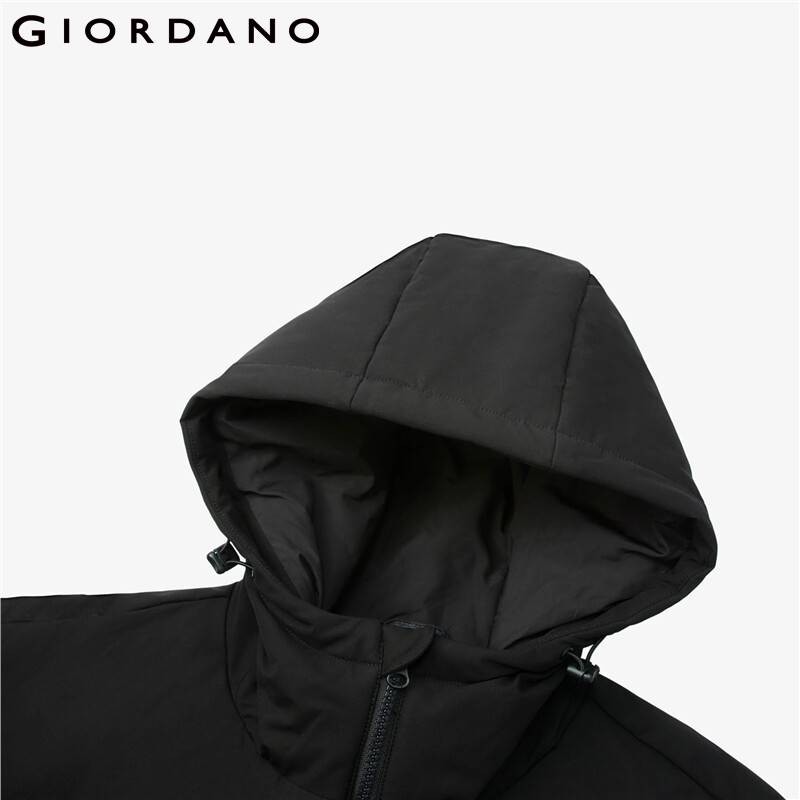 Giordano Men Men's 90% Duck Down Machine Washable Hooded Jacket 01072701