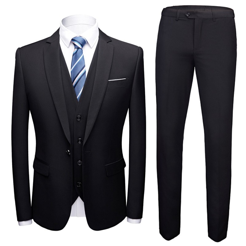 Men Blazers Sets 2 Pieces Wedding Elegant Formal 3 Suits Full Business Korean 2023 Pants Blue Coats Jackets Luxury Free Shipping