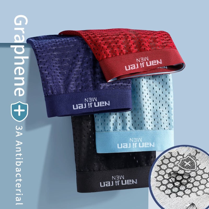 Men's Panties Men Underwear Boxershorts Men Boxer Men Ropa Interior Hombre Calzoncillos Breathable Hombre Bamboo Hole Large Size