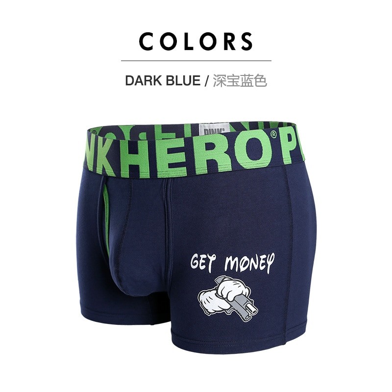 PINKHERO 522 Funny Printing Male Underpants For Men,Including Novelty Stretch Stylish Comfortable Soft Underwear Boxer Briefs