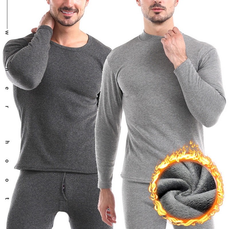 Thermal Underwear Set For Men Winter Thermos Underwear Long Johns Tops Winter Men Thick Fleece Thermal Clothing Pajamas Set