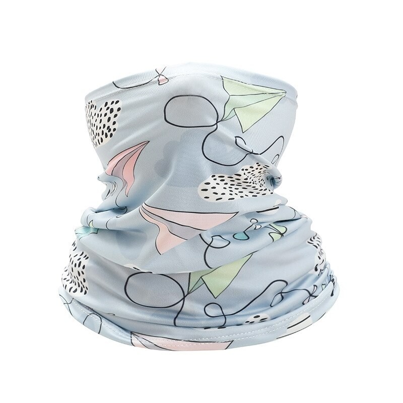 Cartoon Printing Sun Protection Children Scarf Soft Spring Summer Boys Girls Shade Windproof Neck Collar Neckerchief