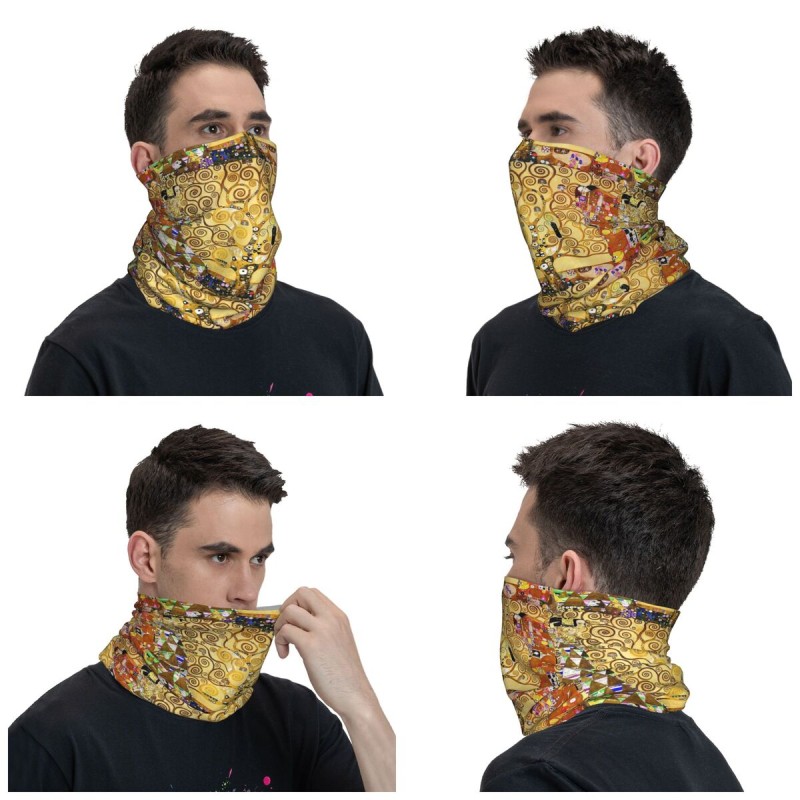 Tree Of Life Stoclet Frieze Gustav Klimt Bandana Neck Cover Printed Mask Scarf Warm Cycling Scarf Cycling Adult All Season