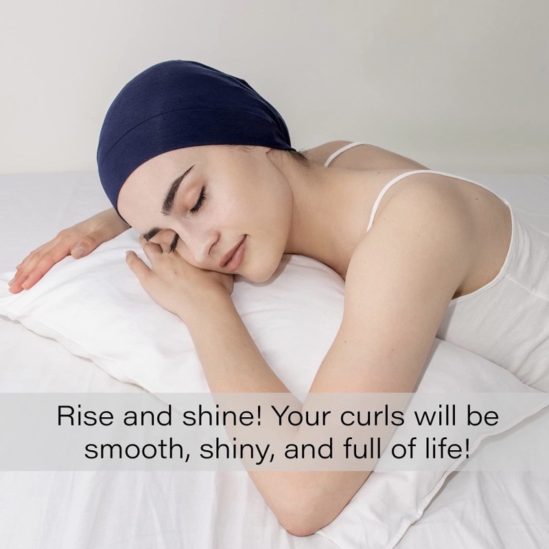 2022 New Satin Bonnet Fashion Lined Sleeping Beanie Hat Bamboo Headwear Frizzy Natural Hair Nurse Cap for Women and Men