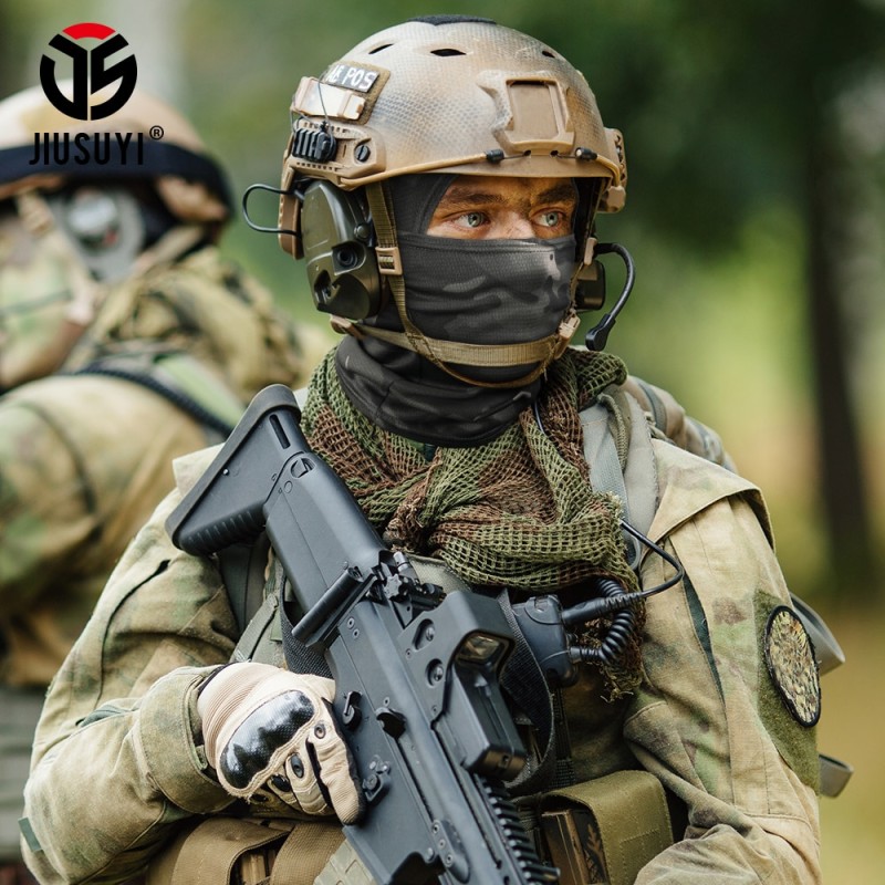 Multicam Camouflage Balaclava Tactical Airsoft Military Paintball Army Bicycle Neck Hat Cover Liner Full Face Cover Men Women