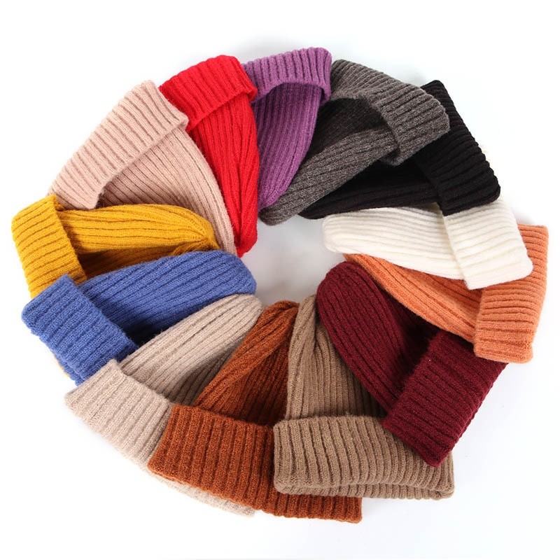 2022 New Winter Hats for Women Men Knitted Solid Color Watch Cap for Girls Skullies Beanies Female Warm Winter Bonnet Casual Cap