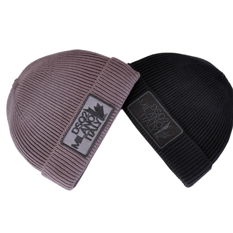DSQICOND2 Skullies Beanie DSQ2 Embroidery Skiing Knitted Hats Arrival Knitted Canada Winter Hats 100% cotton Men Women Bonnet