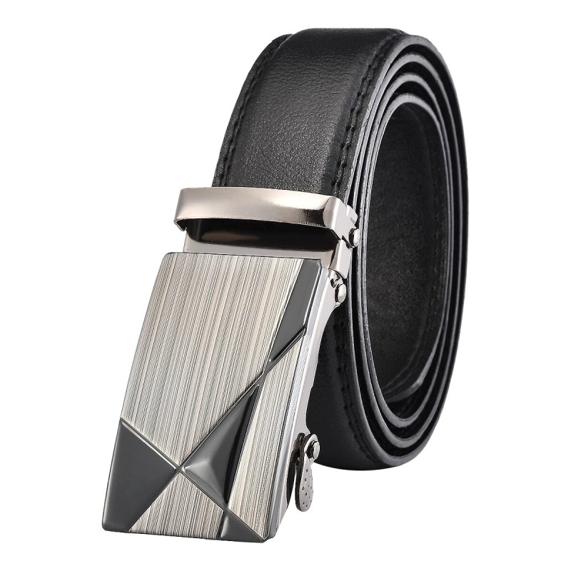 Men Belts Automatic Buckle Belt PU Leather High Quality Belts For Men Leather Strap Casual Buises For Jeans