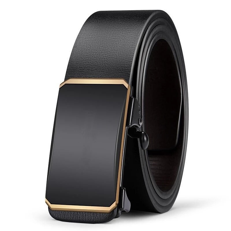 Men Belts Automatic Buckle Belt PU Leather High Quality Belts For Men Leather Strap Casual Buises For Jeans
