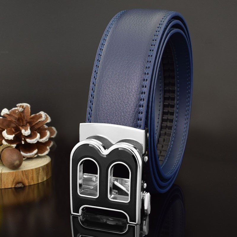 High Quality Designer Belts Men Fashion B Letter Luxury Famous Brand Genuine Leather Belt Men Classic Exquisite Waist Strap