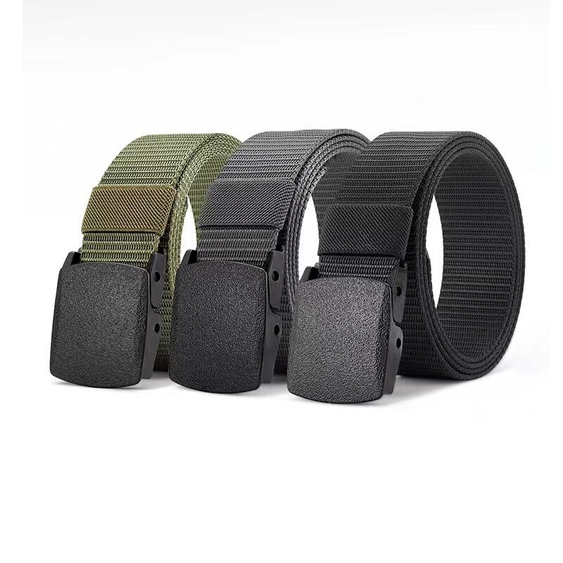 Automatic Buckle Nylon Belt Male Army Tactical Belt Mens Military Waist Canvas Belts High Quality Strap