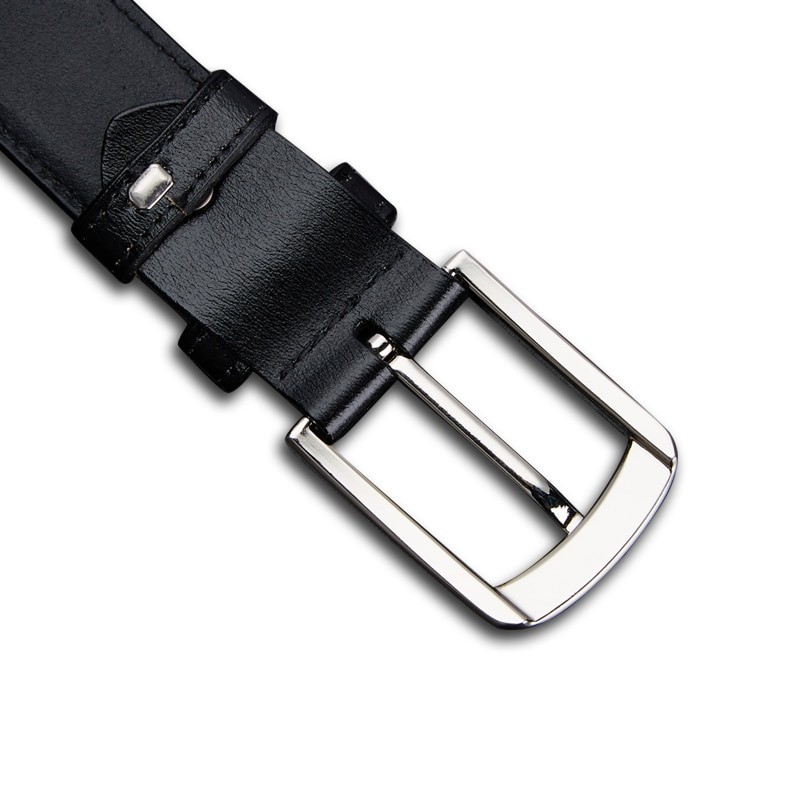 Genuine Leather For Men's High Quality Buckle Jeans Cowskin Casual Belts Business Cowboy Waistband Male Fashion Designer