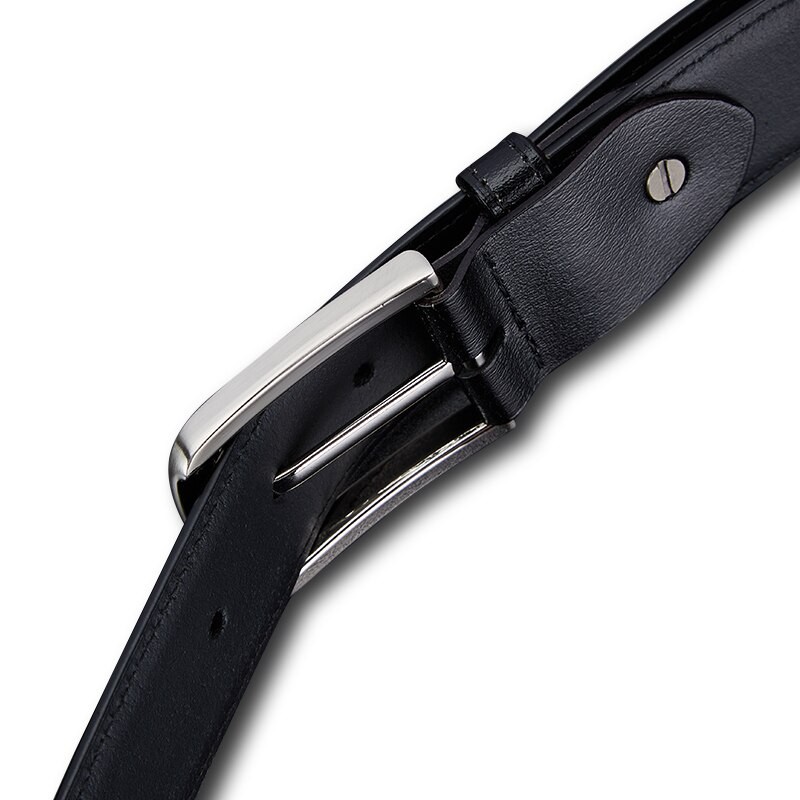 Genuine Leather For Men's High Quality Buckle Jeans Cowskin Casual Belts Business Cowboy Waistband Male Fashion Designer