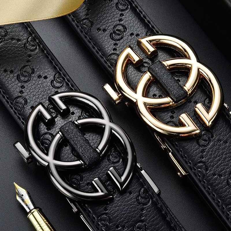 Men's Belt Genuine Leather Male Belt Luxury Brand Alloy Metal Buckle Designer Belts men Waist Strap Belts For Women Jeans