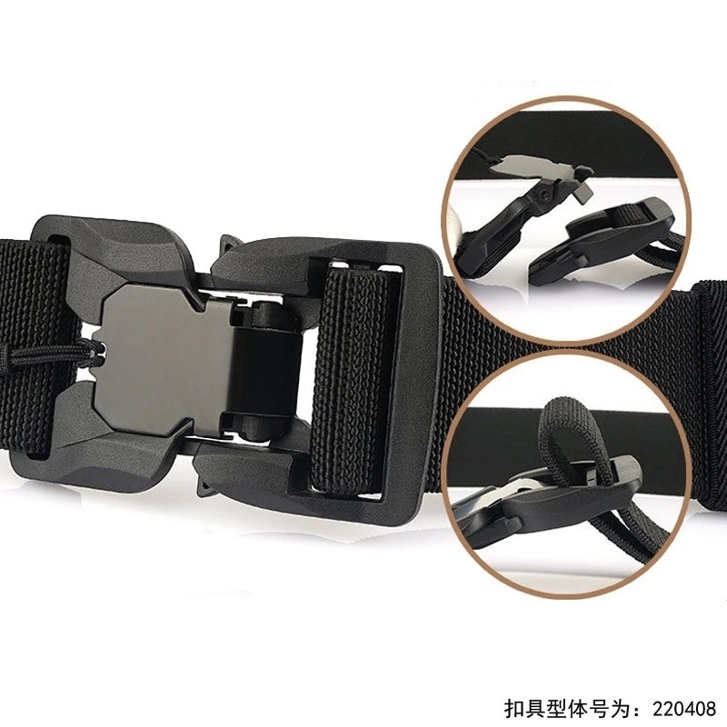 New Tactical Belt Magnetic Buckle Quick Release Elastic Belt Casual Nylon Tooling Training Belt Men's Trousers Belt YD881