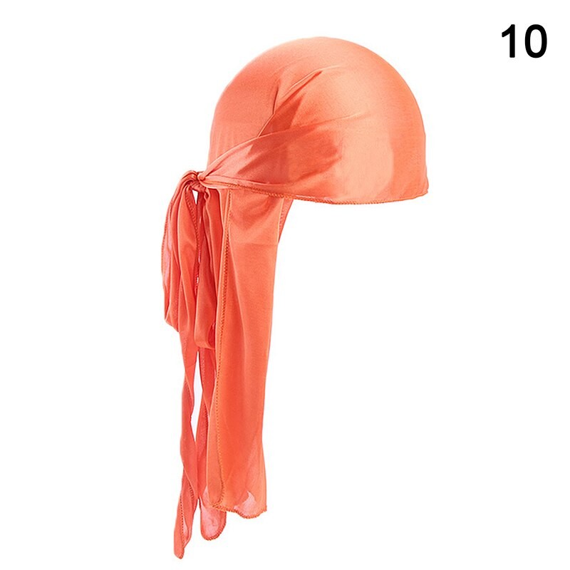 Unisex Men Women Bandana Durag Headwear Headwear Silk Pirate Cap Wrap Hats