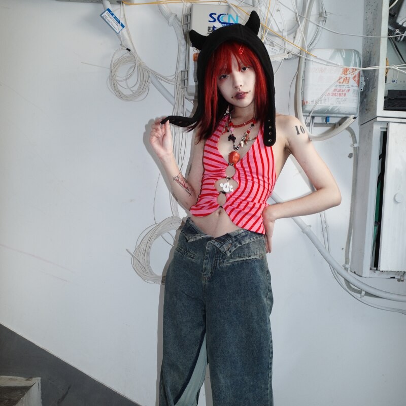 Y2K Polar Fleece Ear Cap Autumn Winter Devil's Horn Bomber Hat For Women Men Warm Soft Earmuff Beanie Skullies Travel Ski Cap