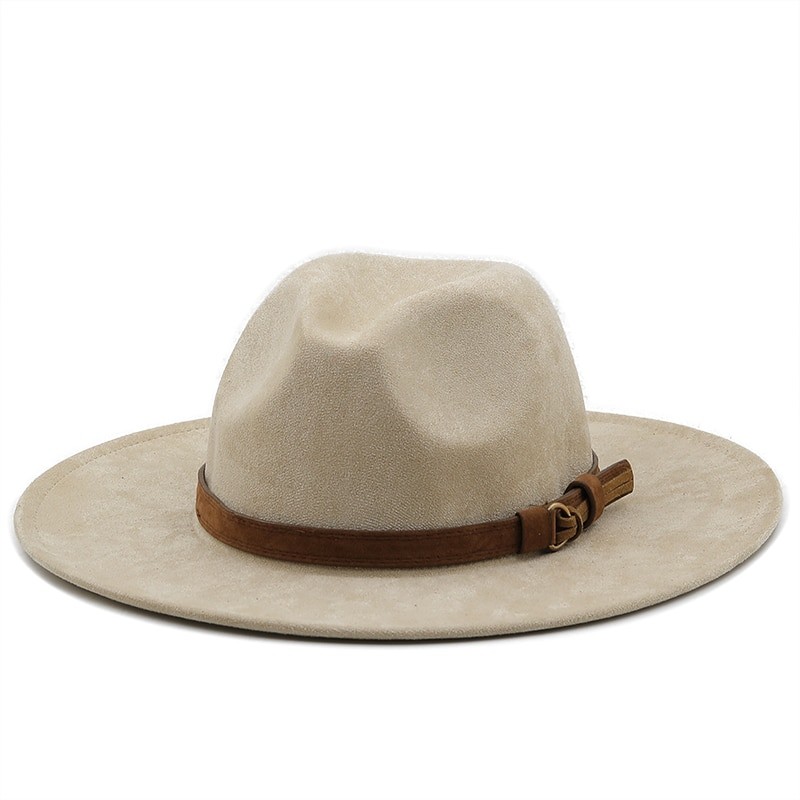 New Natural Panama Soft Shaped Suede jazz Hat Summer Women/Men Wide Brim Beach Sun Cap UV Protection Fedora Hat