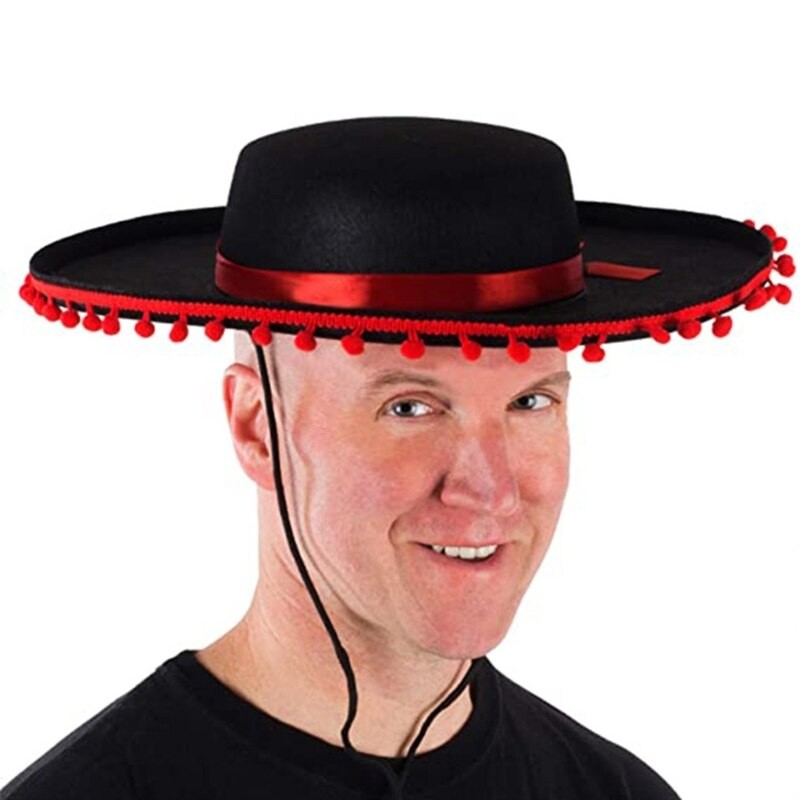 Sombrero Hats Wide Brimmed Hat Photo  Props Hat Gender Neutral Adult Male Female Top Hats Carnival Costume