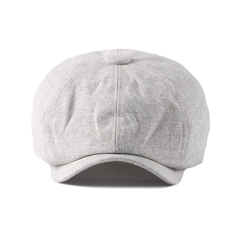KUNEMS Fashion Octagonal Caps Boina Cotton and Linen Retro Berets Peaky Blinders Casual Newsboy Men Hats  Dad Hat Unisex