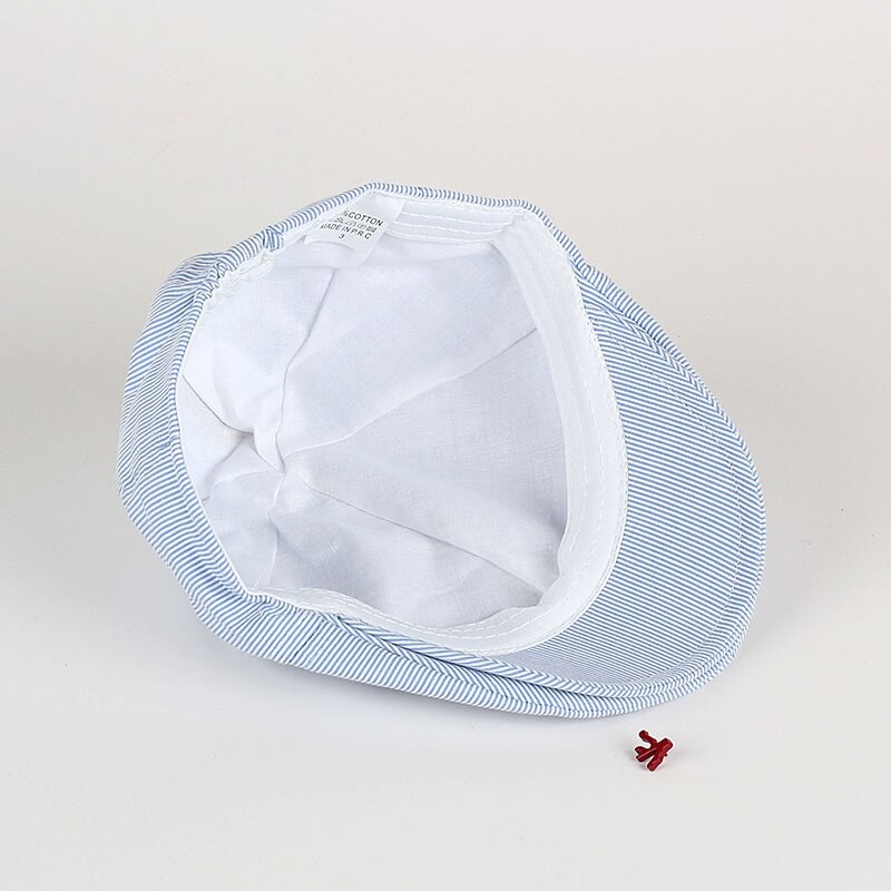Free Shipping Solid Color Children Berets Stripe Cotton Thin Fashion Simple Kids Hats &amp; Caps Berretto Baby Caps for Boys Girls
