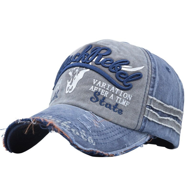 Evrfelan Fashion Demin Baseball Caps Hip Hop Caps Letters Cap for Men Women Outdoor Dad Cap Casual Snapback Hat