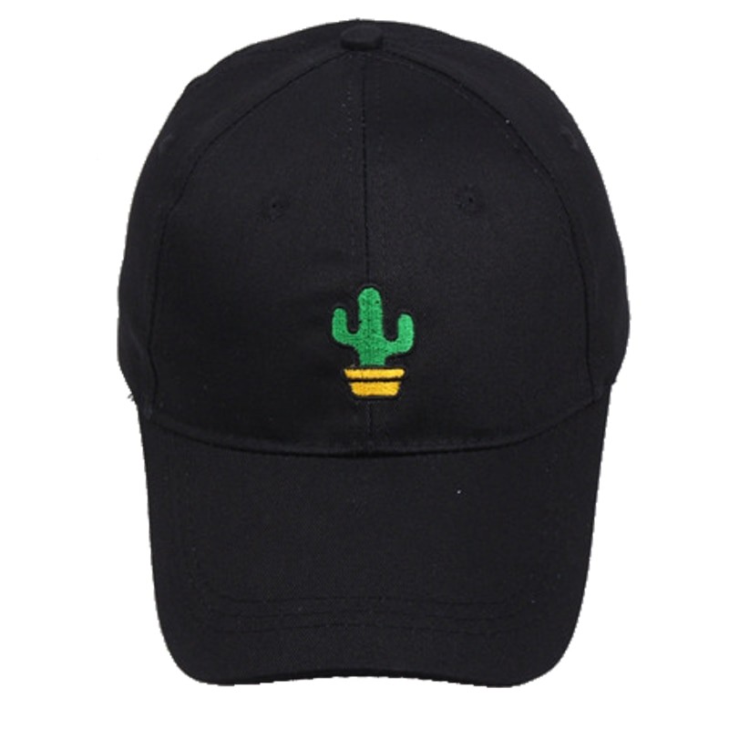 New Cactus Embroidery Baseball Cap Fashion Women Men Hat Sport Visors Snapback Cap Sun Hat Breathable Outdoor Caps