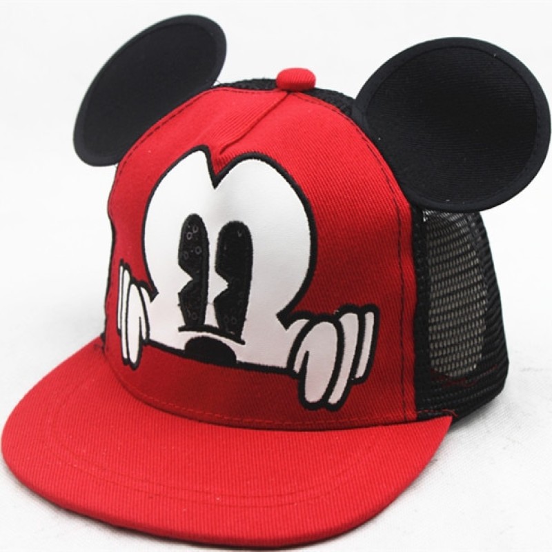 Cartoon Mickey Mouse Baby Kids Hat Boy Girl Travel Caps Mickey Minnie Spiderman Frozen Baby Caps Gift Adjustable 2-8Y
