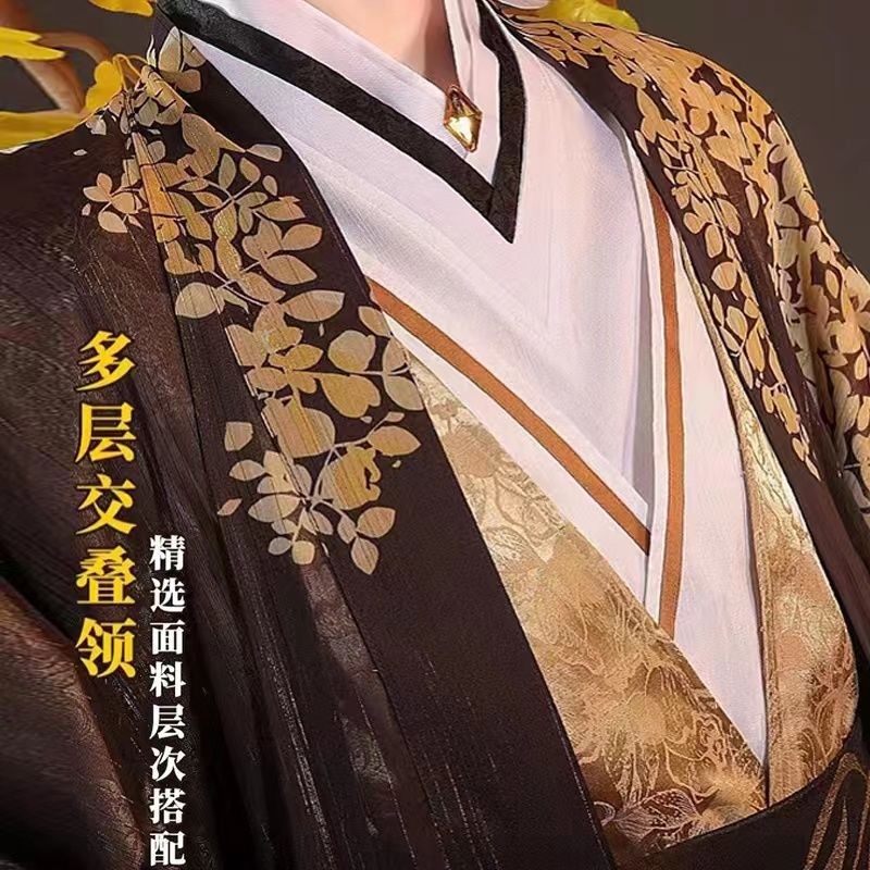 Game Genshin Impact Zhongli clothes Cosplay Zhong Li Morax Costume uniforms Antiquity Style Halloween Costumes Hanfu