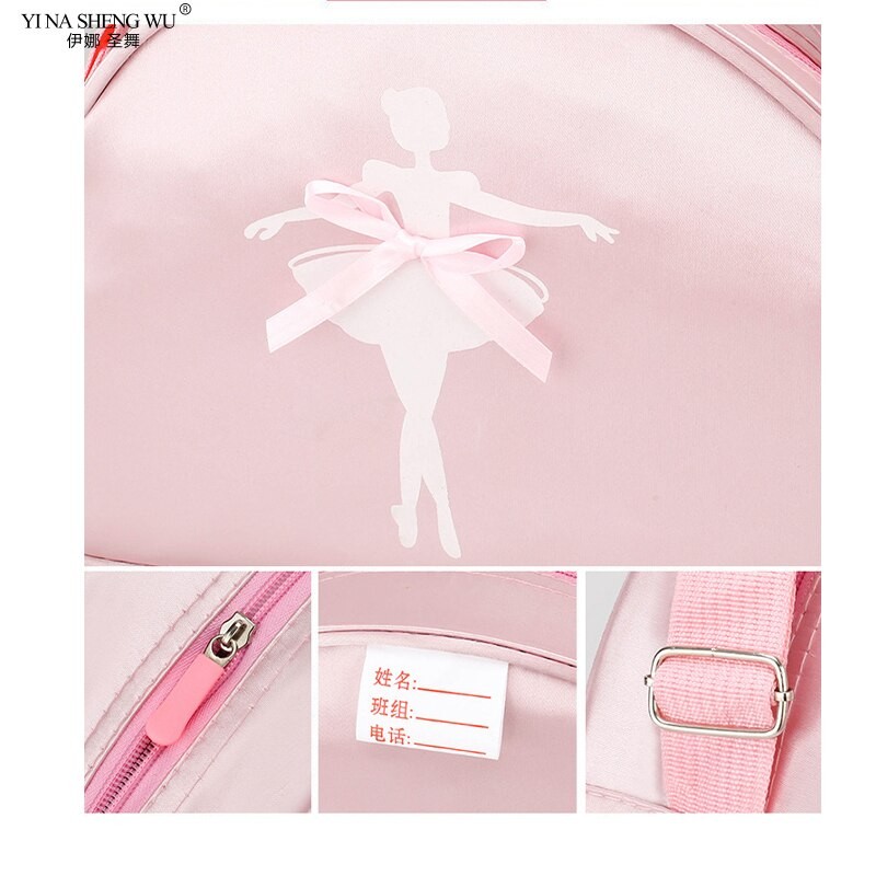 Ballet Dance Bags Lace Handbag Girls Lovely Backpack Baby Package Ballet Bag Handbag One Shoulder Bag Waterproof Princess Bag