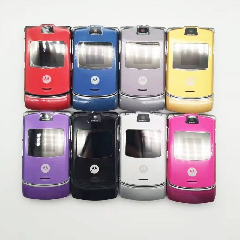 Original V3 Refurbished-Original Motorola Razr V3 GSM Quad Band Flip Unlocked Old Fashion Cheap Cell Phone With Free Shipping