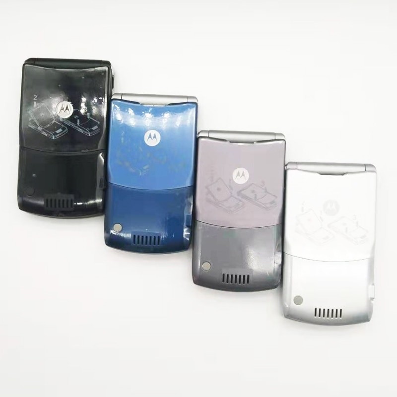 Original V3 Refurbished-Original Motorola Razr V3 GSM Quad Band Flip Unlocked Old Fashion Cheap Cell Phone With Free Shipping