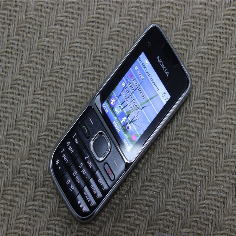 Original Unlocked Nokia C2-01 1020mAh 3.15MP 3G Support Russian Keyboard &amp; Arabic Keyboard &amp; Hebrew Keyboard Used Cellphone