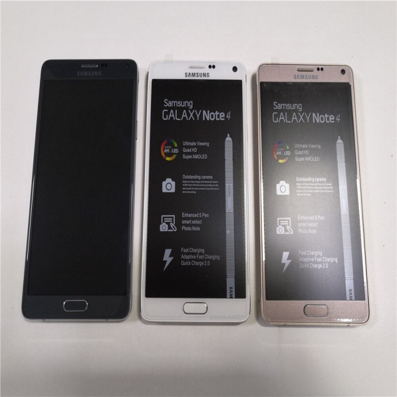 Original Samsung Galaxy Note 4 N910A N910F N910P LTE Smartphone 5.7 inch 16MP 3GB 16GB Refurbished Unlocked Cellphone