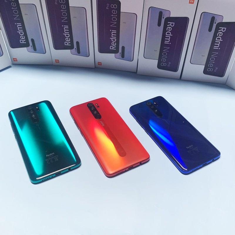 Xiaomi Redmi Note 8 Pro Smartphone, Android Cell Phones Global ROM Version Mobil Phone Dual SIM Cellphone