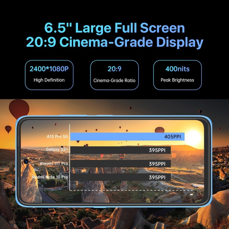 UMIDIGI A13 Pro 5G Global 4G RAM 8GB ROM128GB 5150mAh Side Fingerprint ID 6.5"Android 12 Dimensity 700 Octa Core Smartphone