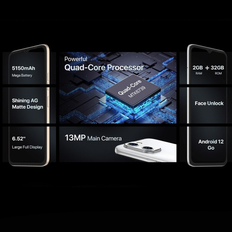 In Stock UMIDIGI C1&amp;G1 Smartphone MTK6739 Quad-Core 3GB+32GB 13MP Camera 5150mAh Battery Dual SIM Global Version Cellphone