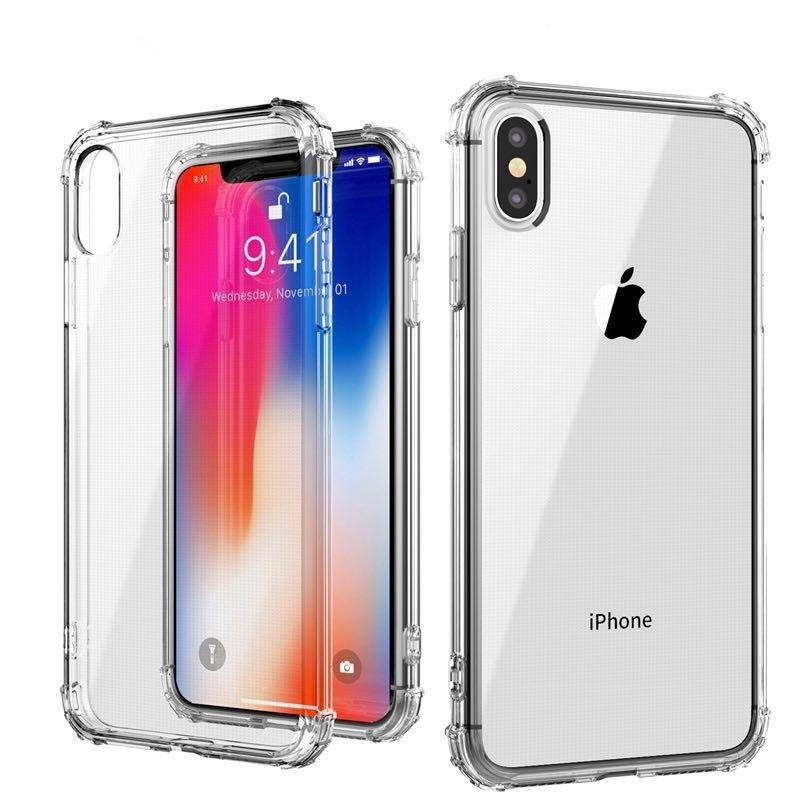 For Iphone 14 13 12 11 Pro Max Drop Protection Clear Soft TPU Case for Iphone XR X XS MAX 14 Plus Transparent Protection Cover