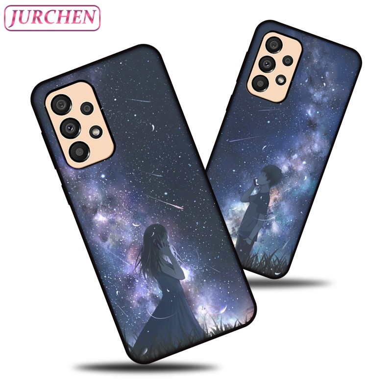 JURCHEN Silicone Phone Case For Samsung Galaxy A33 Cute Cartoon Cat Dog Wolf Printing Cover For Samsung A33 5G SM-A336M SM-A336E