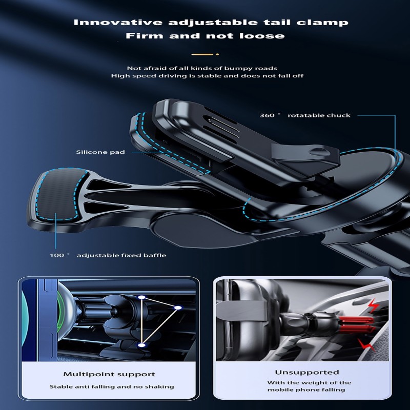 Magnetic Car Charger Mount 30W Qi Fast Charging Air Vent Magnet Phone Holder Stand for iPhone 14 13 12 Pro Max Mini Safe Station