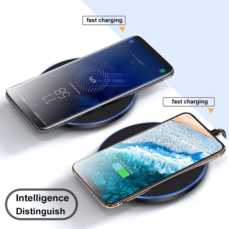 15W Wireless Charger Pad For iPhone 14 13 12 11 Pro XS Max Induction Fast Wireless Charging Station For Samsung Xiaomi Huawei