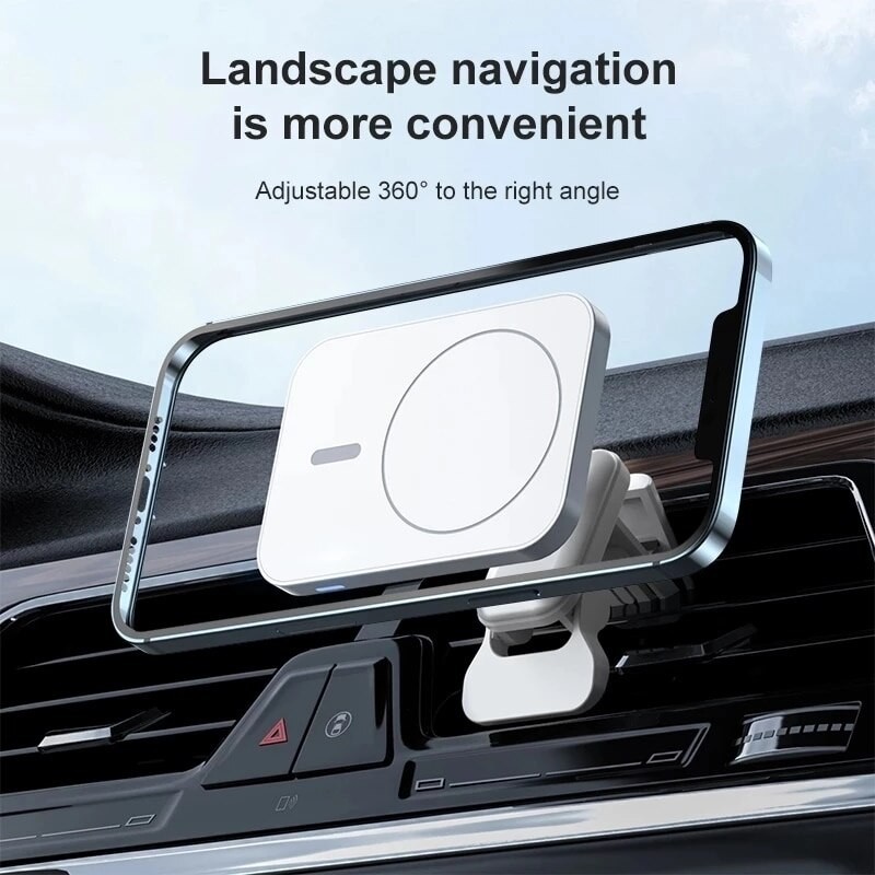 30W Magnetic Wireless Charger Car Air Vent Stand Phone Holder QI Fast Charging Station For iPhone 12 13 14 Pro Max Mini Macsafe