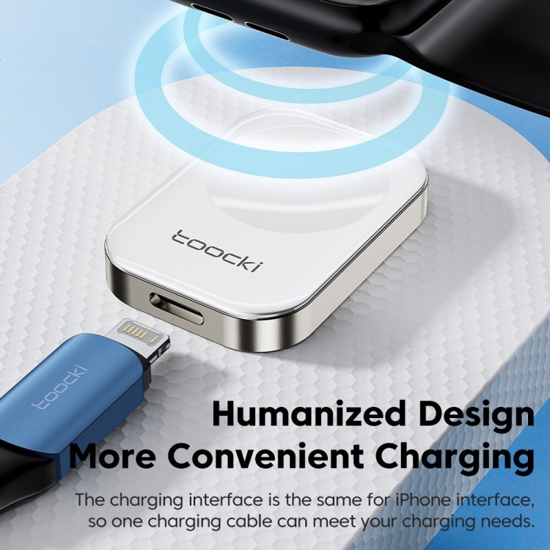 Tookci Magnetic Wireless Charger For IWatch 7 6 SE 5 Protable Charging Dock Station For Apple Watch USB Lightning Magnet Charger