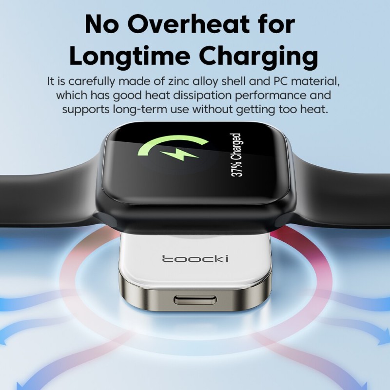 Tookci Magnetic Wireless Charger For IWatch 7 6 SE 5 Protable Charging Dock Station For Apple Watch USB Lightning Magnet Charger