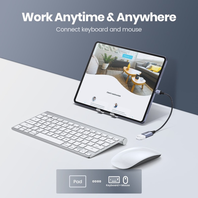 TOPK A10 USB C to USB A dapter OTG Cable Type C Male to USB 3.0 2.0 Female Cable Adapter for MacBook Pro Samsung Type-C Adapter