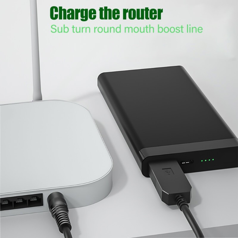 Universal 5V DC Power Cable USB Power Boost Line To DC 9V/12V 5.5*2.1mm Plug Connector Tip Charge Cord USB Boost Charging Cable