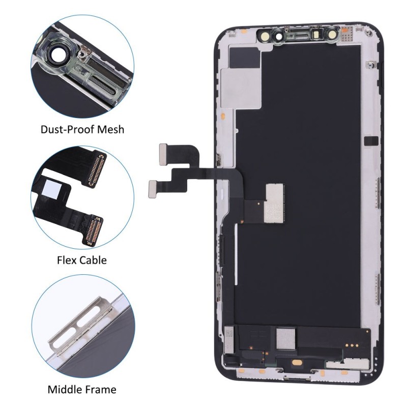 Elekworld Top Choice OLED for iPhone XS LCD Display Screen With 3D Touch Digitizer  Assembly No Dead Pixel Replacement