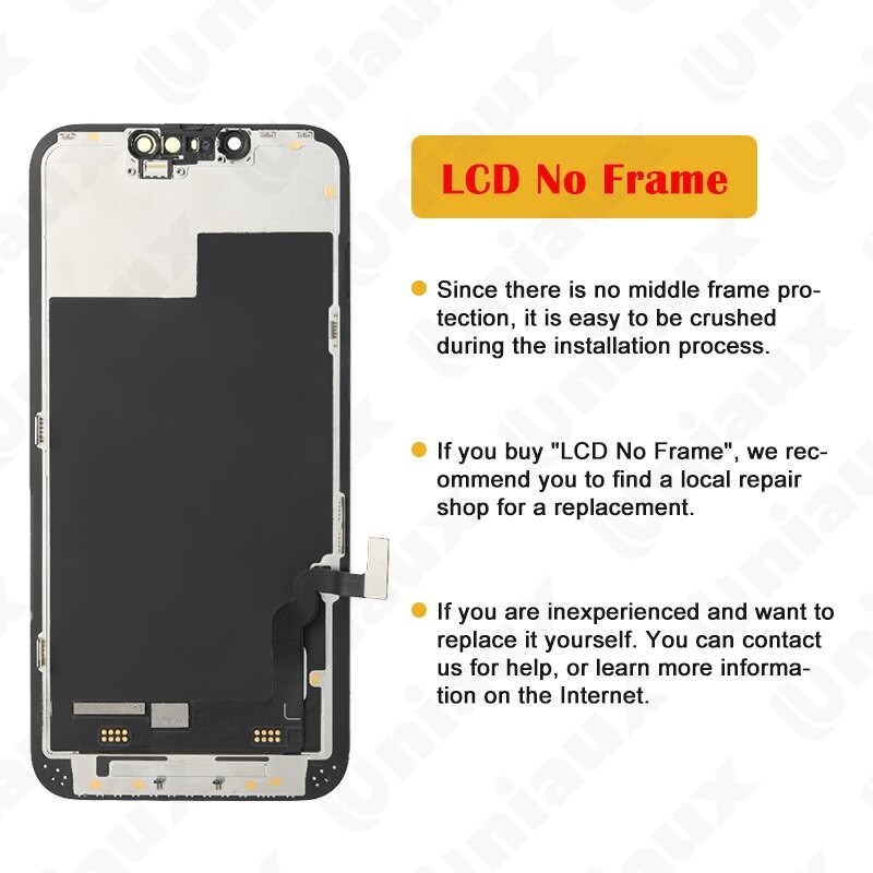 6.1" OLED Display For iPhone 13 OLED 3D Touch Screen Incell Quality Digitizer Replacement Assembly Parts With Gift
