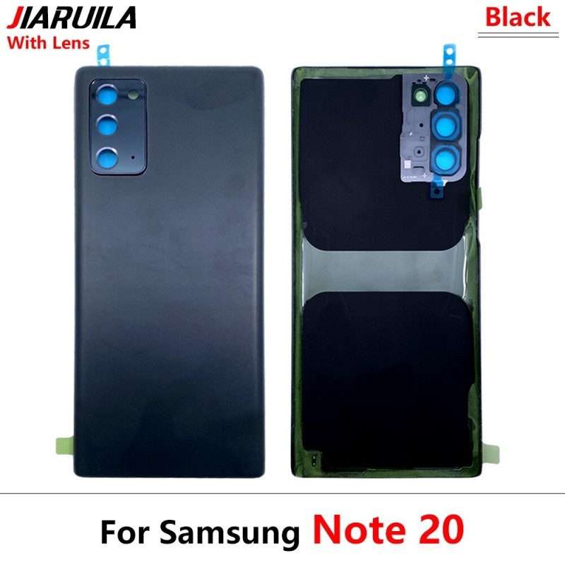 Original New For Samsung Galaxy Note 20 / Note 20 Ultra Battery Cover Door Back Housing Rear Case Replacement Parts +Camera Lens
